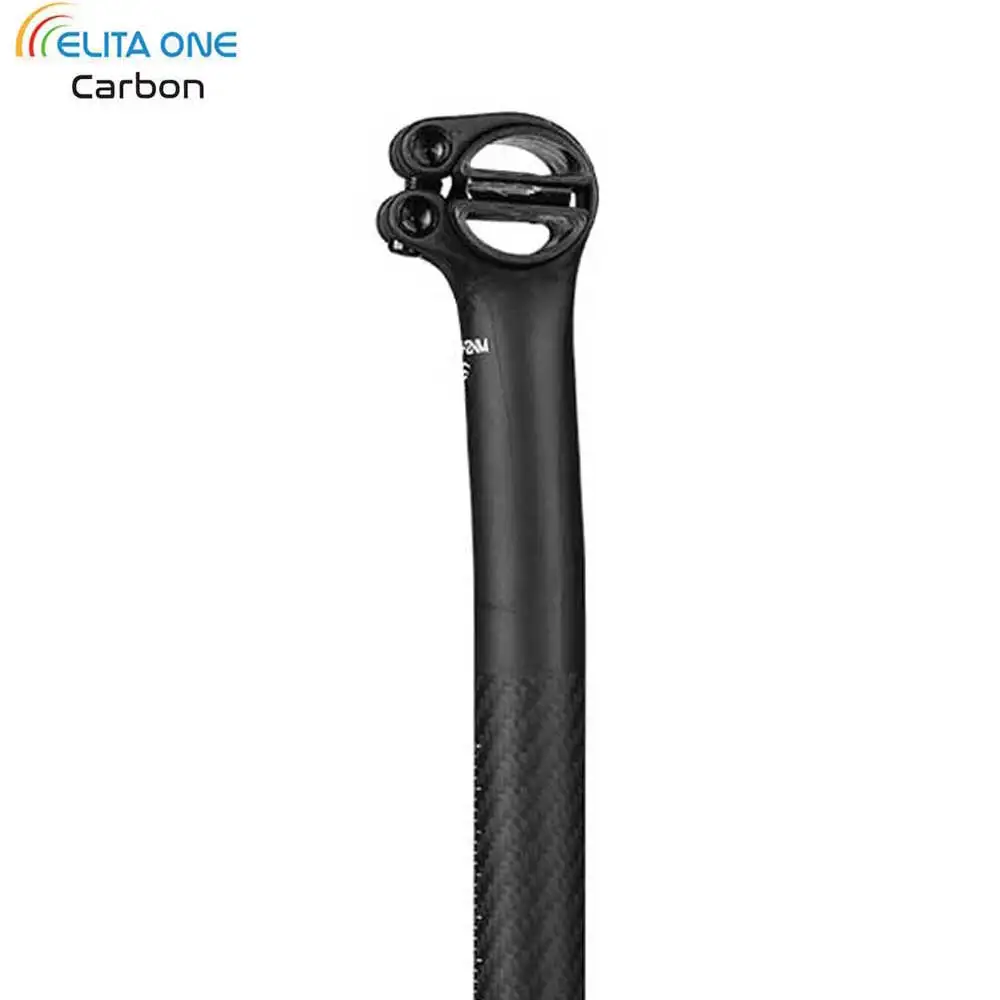 

Elitaone Carbon Seatpost Setback 5mm MTB/Road Bike Seatpost Available in 25.4mm 27.2mm 30.9mm 31.6mm Sizes Length 350-400mm