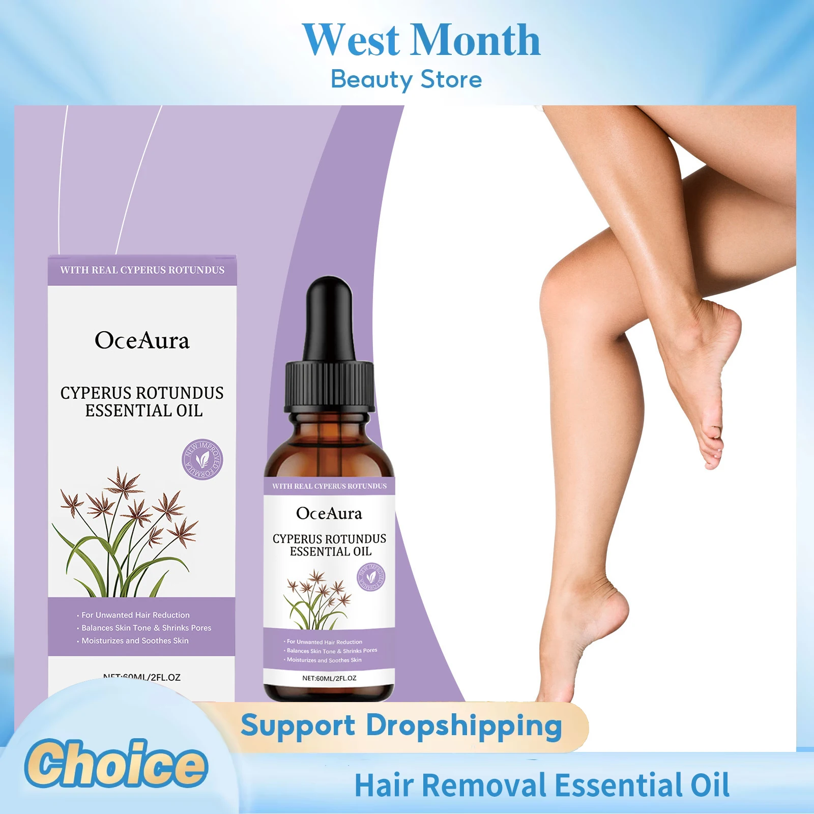 

Hair Removal Essential Oil Inhibit Armpit Legs Arms Hair Growth Reduce Hair Regeneration Soften Hair Smoothing Moisturizing Oil