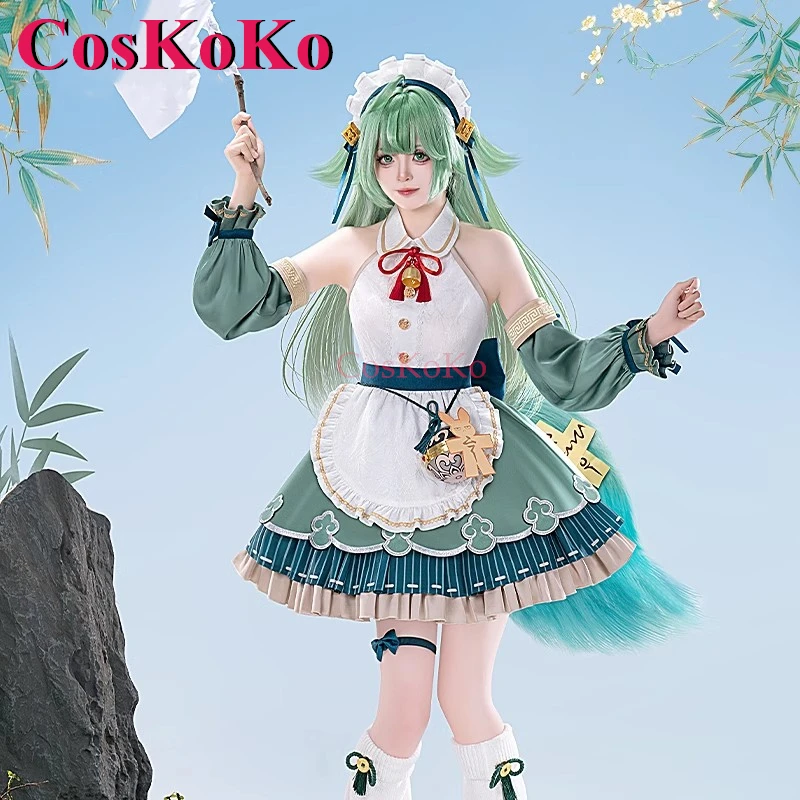 CosKoKo Huohuo Cosplay Game Honkai: Star Rail Costume Sweet Elegant Maid Dress Women Halloween Party Role Play Clothing S-XL New