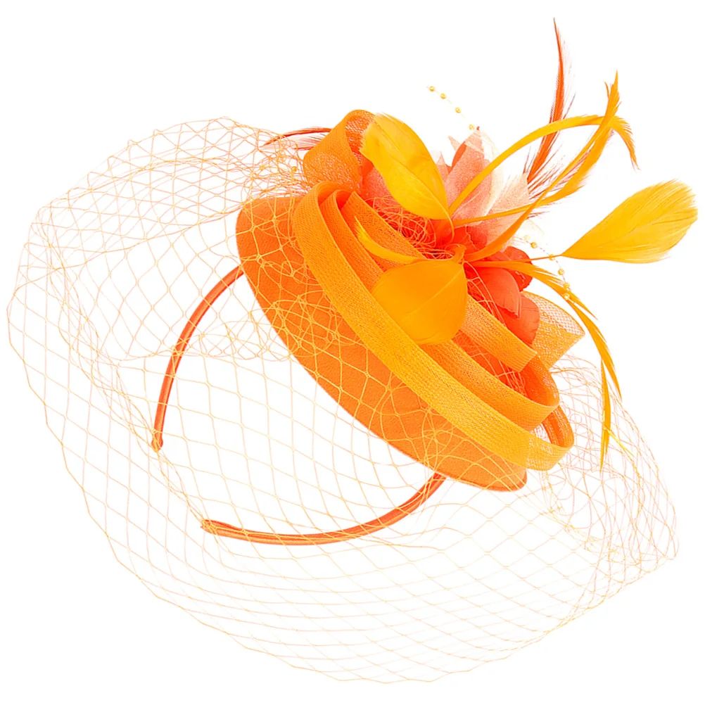 

Plume Fascinator Hair Clip Vintage Tea Party Hat Headband Bridal Headdress Wedding Accessory Women Fascinator Hats