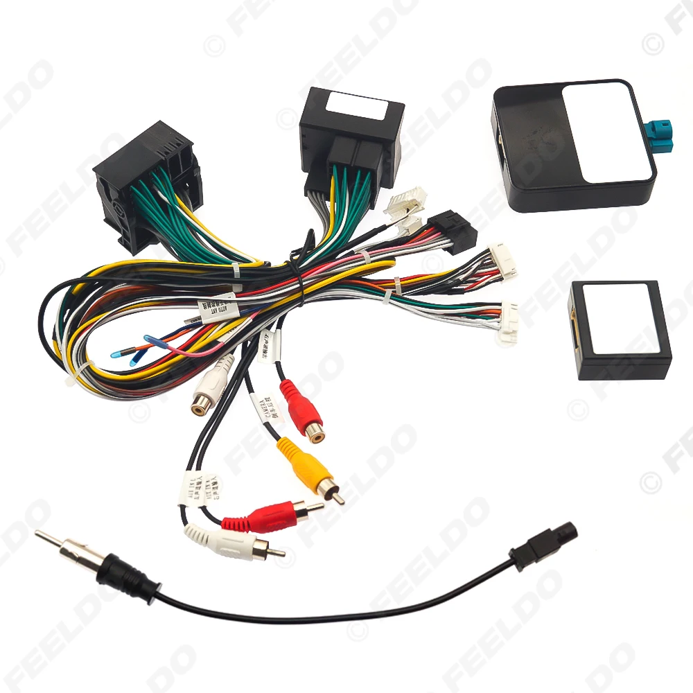 BMW X5 2007-2012 설치 헤드 유닛용 자동차 16핀 전원 코드 배선 하네스 어댑터