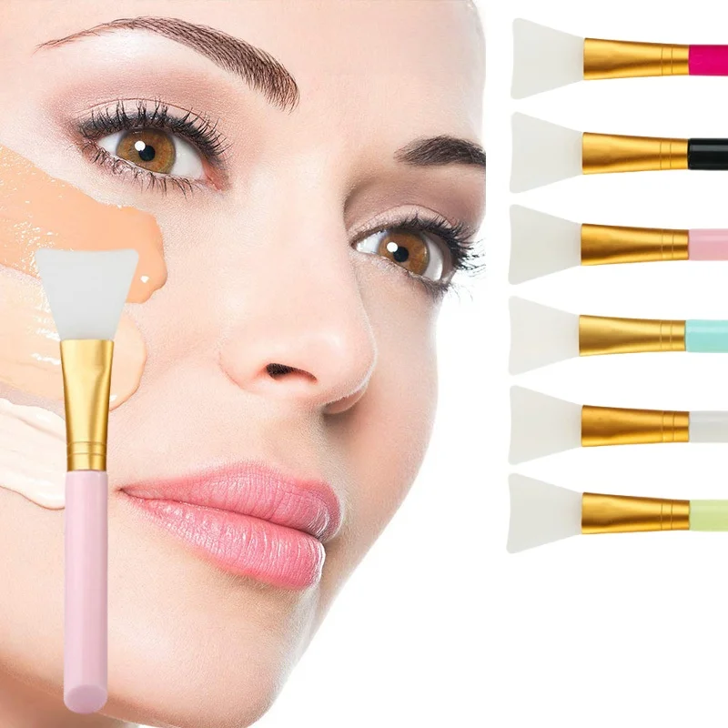 แปรงแต่งหน้าหน้ากากไม้ Handle Facial Face Mud Mask แปรงผสมเครื่องสําอางค์ Professional Applicator Make Up Skin Care เครื่องมือ