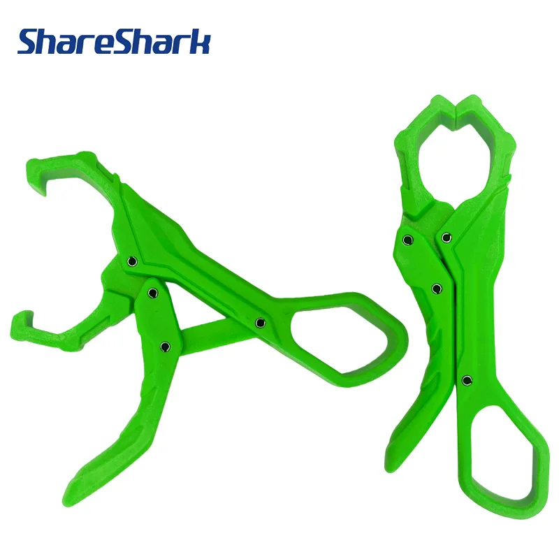 ShareShark Nylon Mini 5,5-Zoll Plastik-Fischgreifer, Breiter Schlitz, Keine Fischschädigung, 13,3cm Leichtgewicht 37g Kunstköder-Angelzubehör für Barsch
