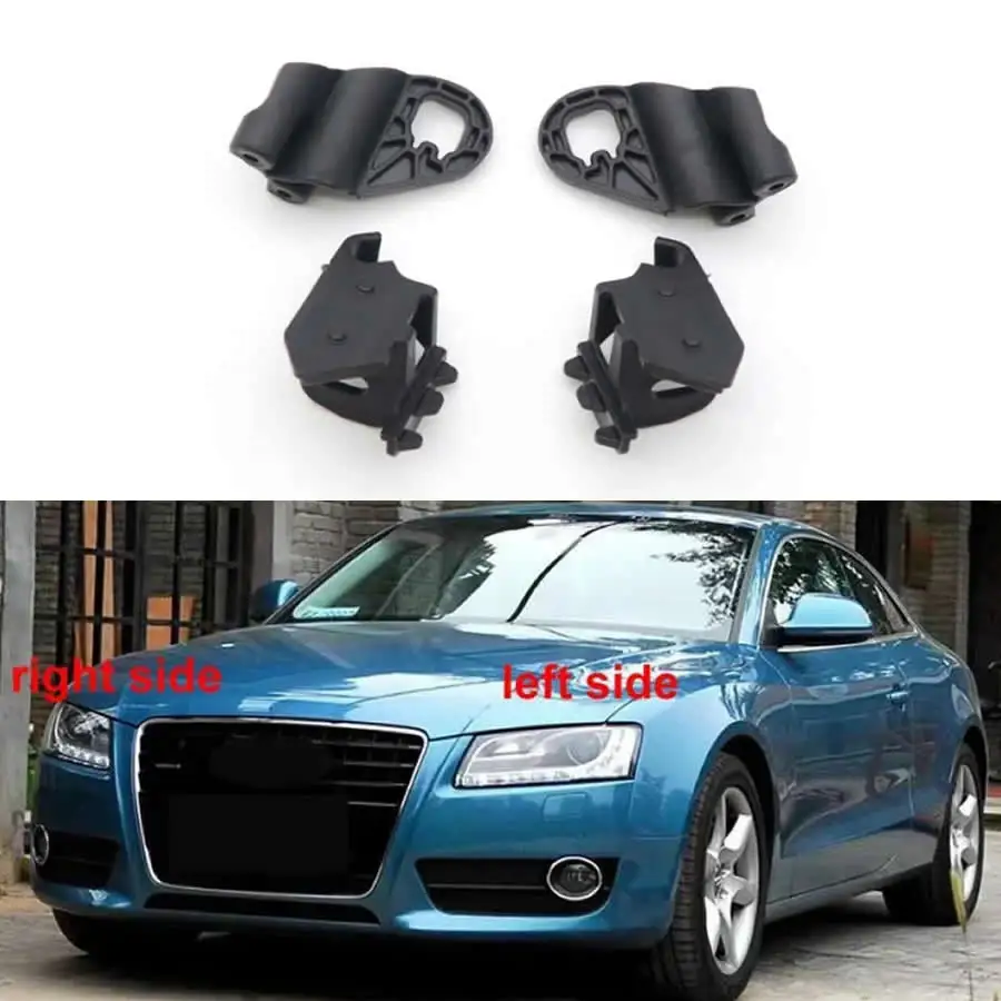 

Для Audi A5 2008 2009 2010, сменный комплект для ремонта автомобильных фар, ремонтные когти, пластиковые фиксированные углы, черная подставка для света