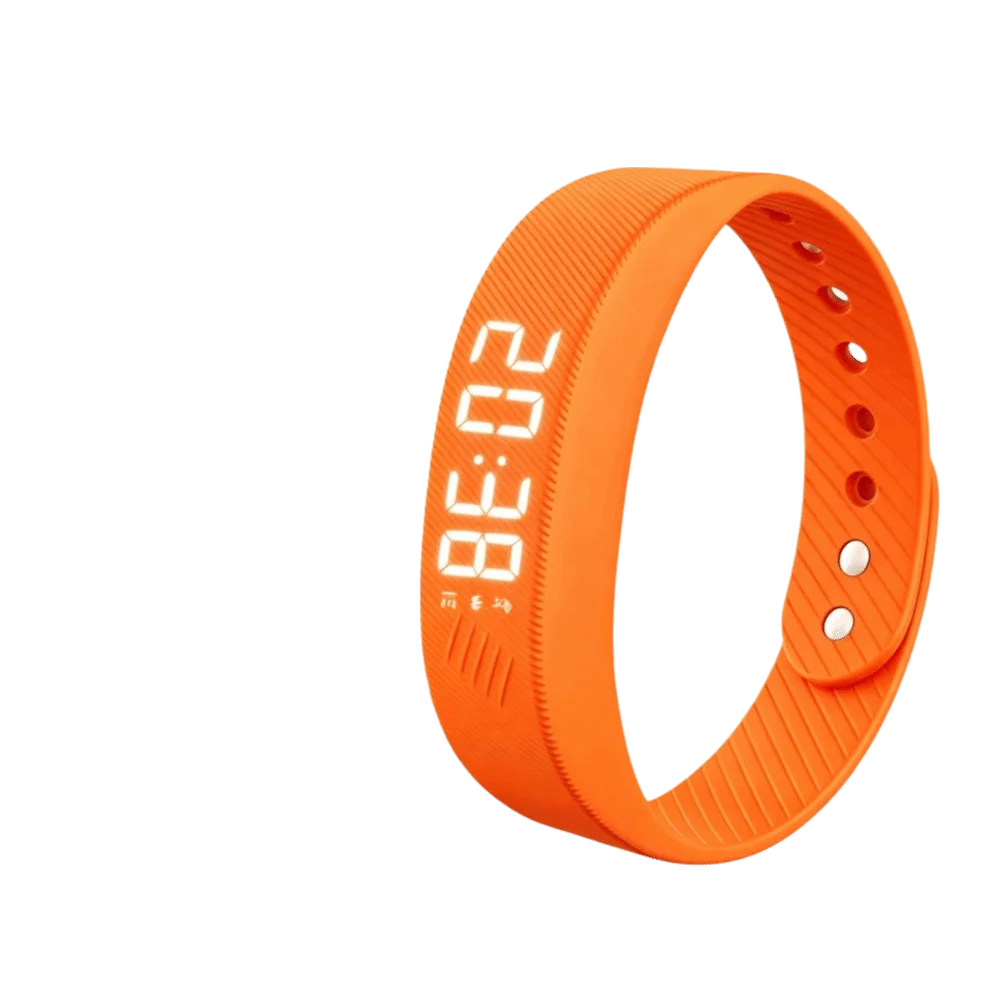 Rechargeable Fitness Bracelet Vibration-Alert Silent Vibration Silent Vibration Alarm Comfortable Lightweight Strap Real-Time