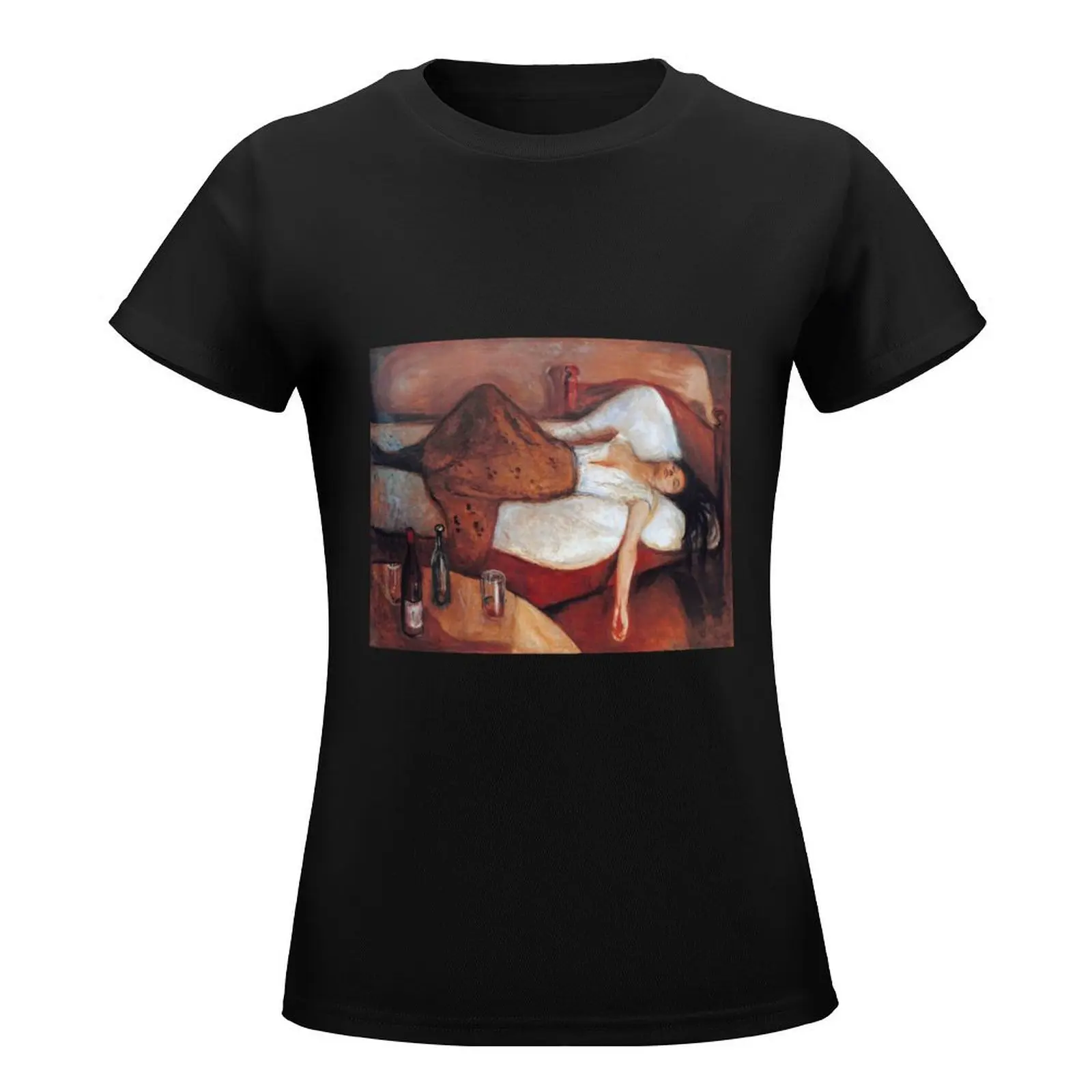 Edvard Munch - The Day After 1895 T-Shirt cute tops Blouse korean fashion t shirts for Women