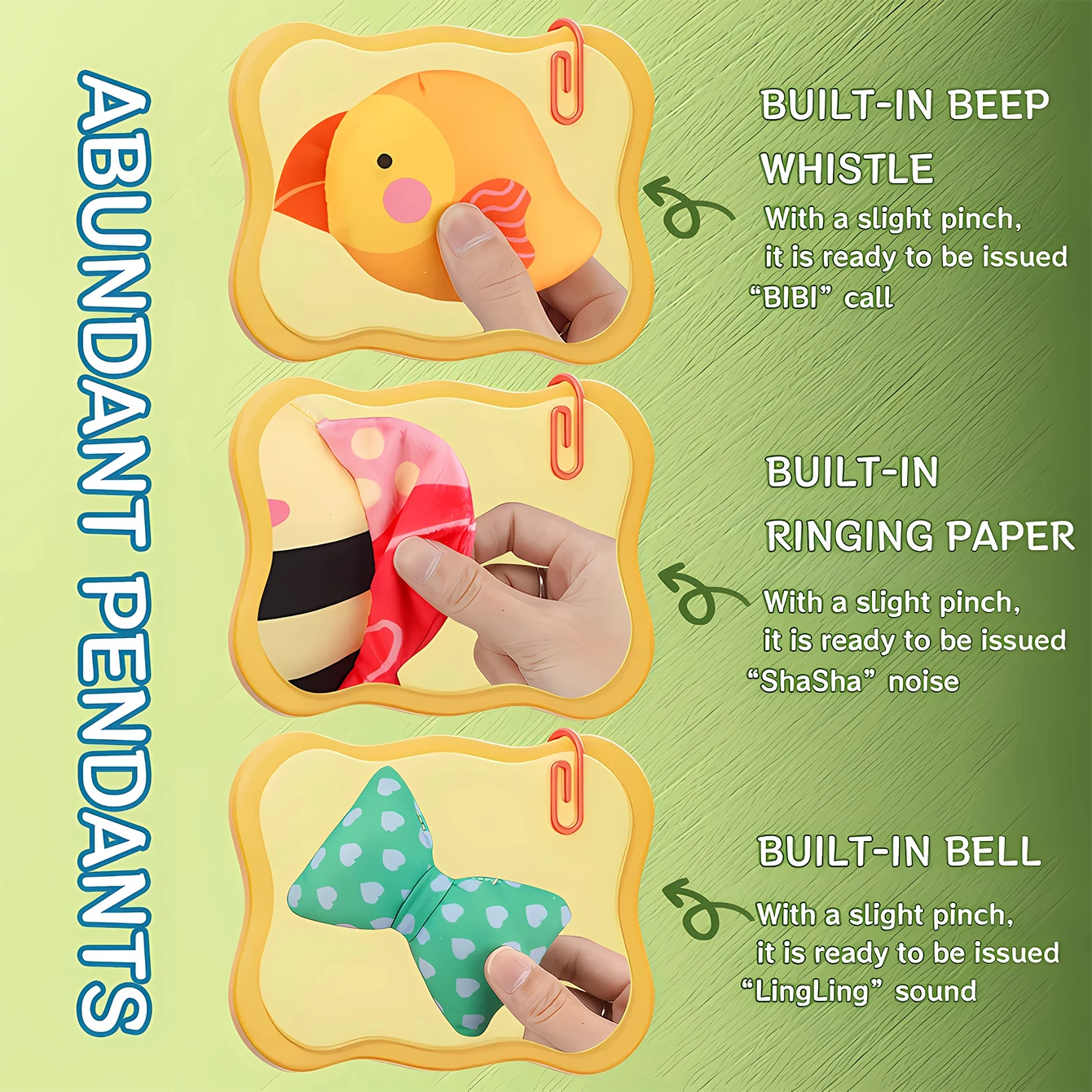 Baby Tap Leuk hangend rammelaar kinderwagen hangend speelgoed om baby's te kalmeren