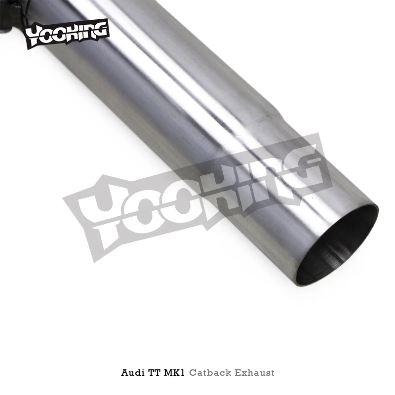 Catback Exhaust For Audi TT MK1 Type 8N 1.8T 1998-2006 Sport Car SUS304 Stainless Steel Pipe Muffler Valvetronic Exhaust System