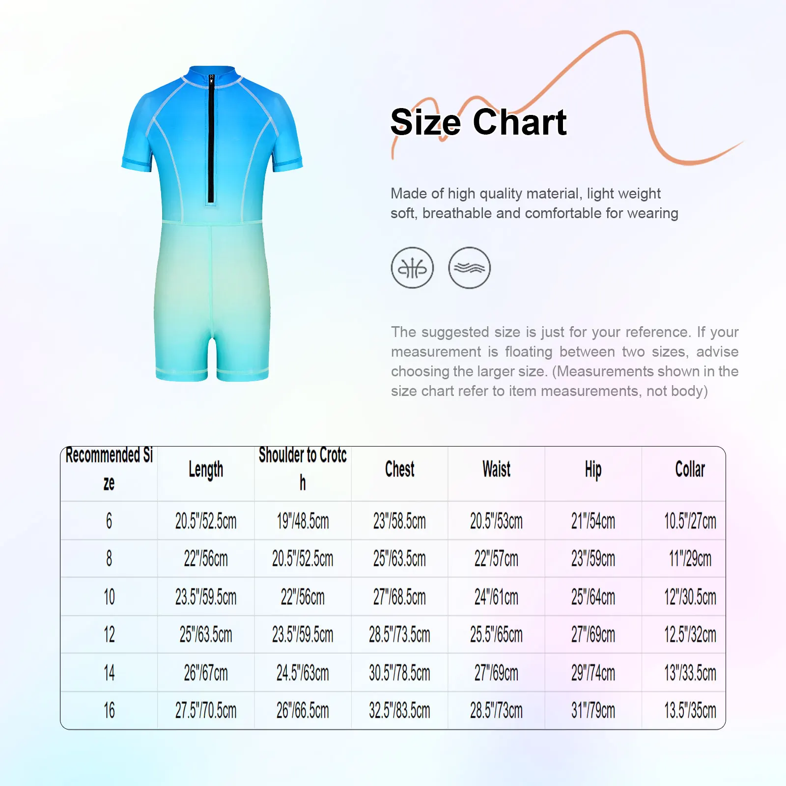 Baju Renang Profesional Anak-anak, Satu Potong, Rash Guard Lengan Pendek, Ritsleting Depan, Cepat Kering, Bernapas, untuk Menyelam, Pantai, Musim Panas
