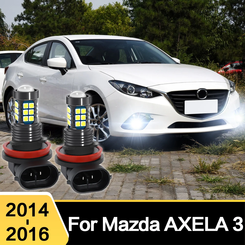 LED Car Light Front Bulb Fog Lamp For Mazda ATENZA 3 2014 2015 2016 Accessories