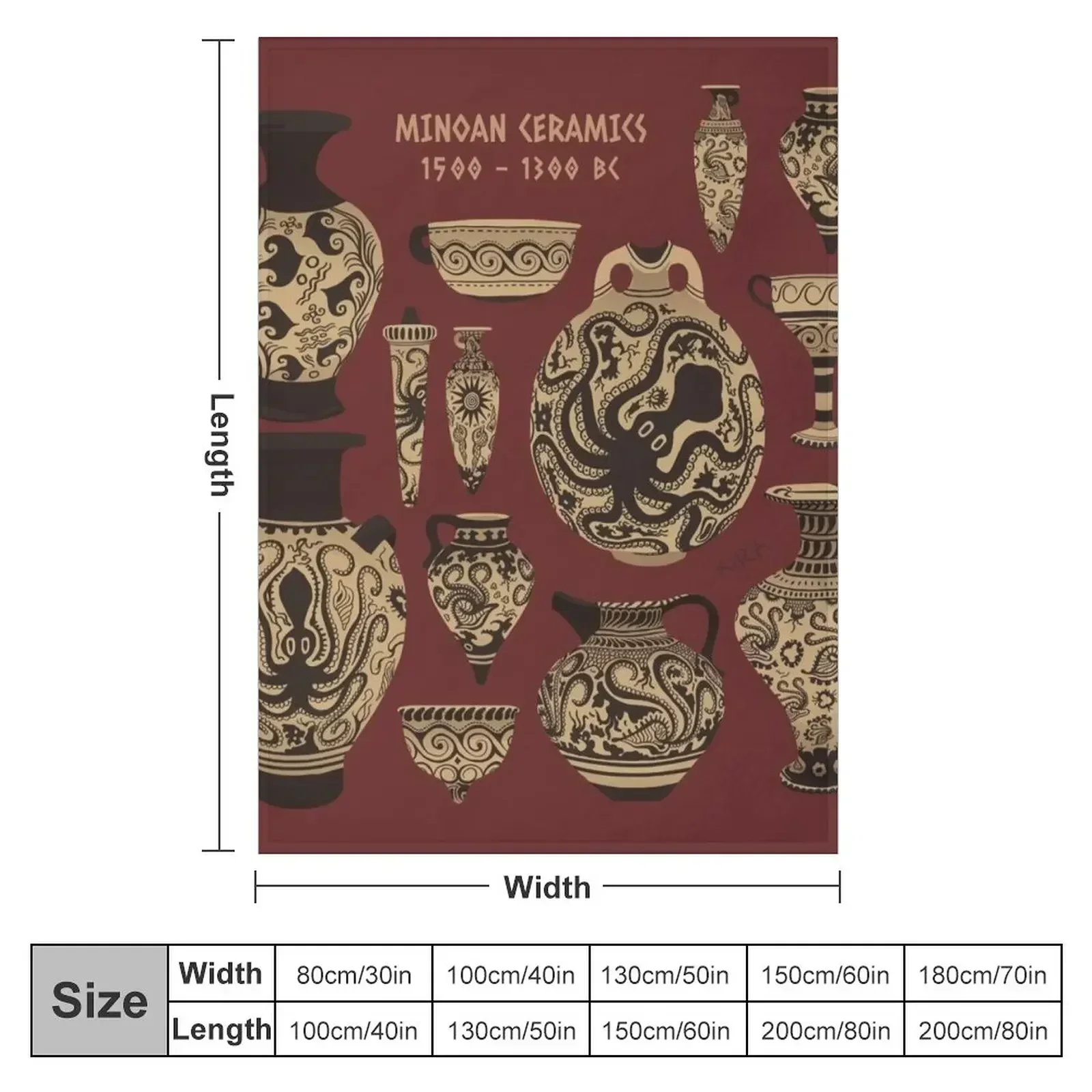 Late Minoan Ceramics Throw Blanket Winter beds Blankets For Bed Soft Sleeping Bag Blankets