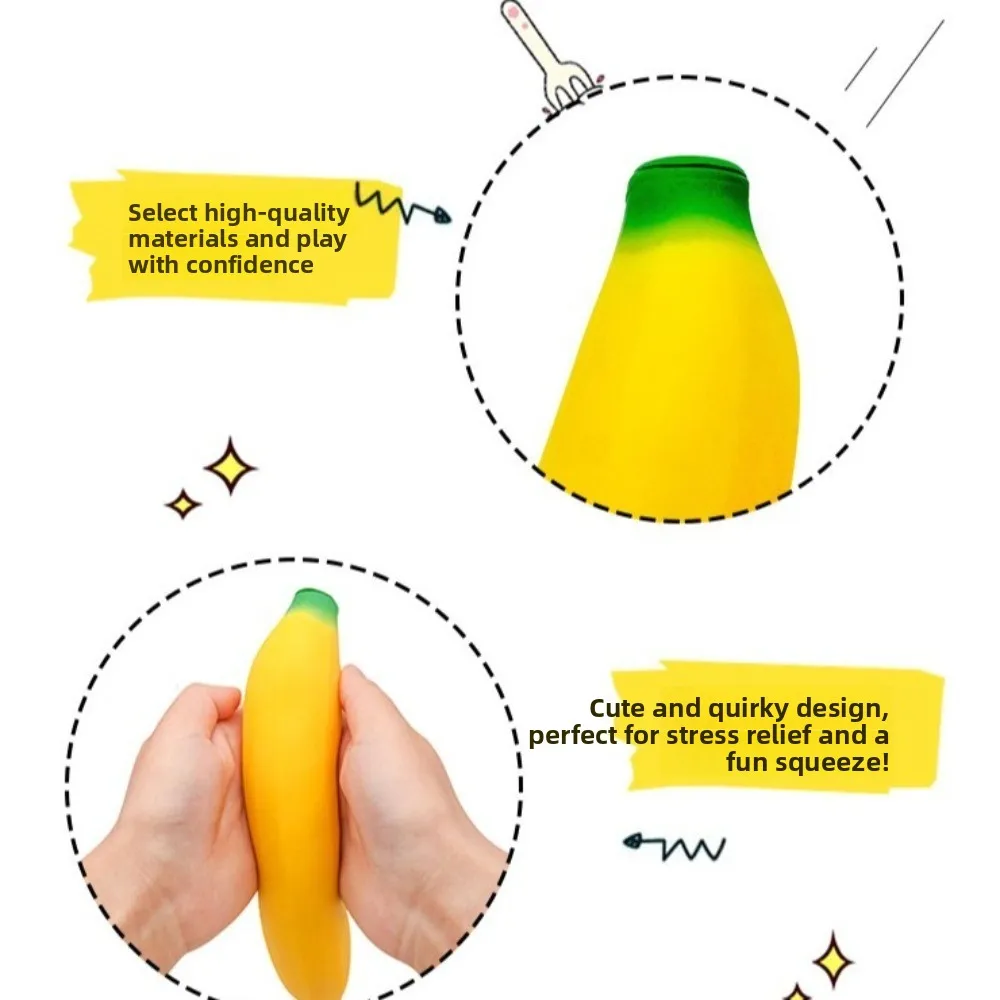 

Anxiety Relief Banana Squeeze Simulated Banana Slow Rebound Stretchy Banana Sensory Stress Relief Adults Stress Relief
