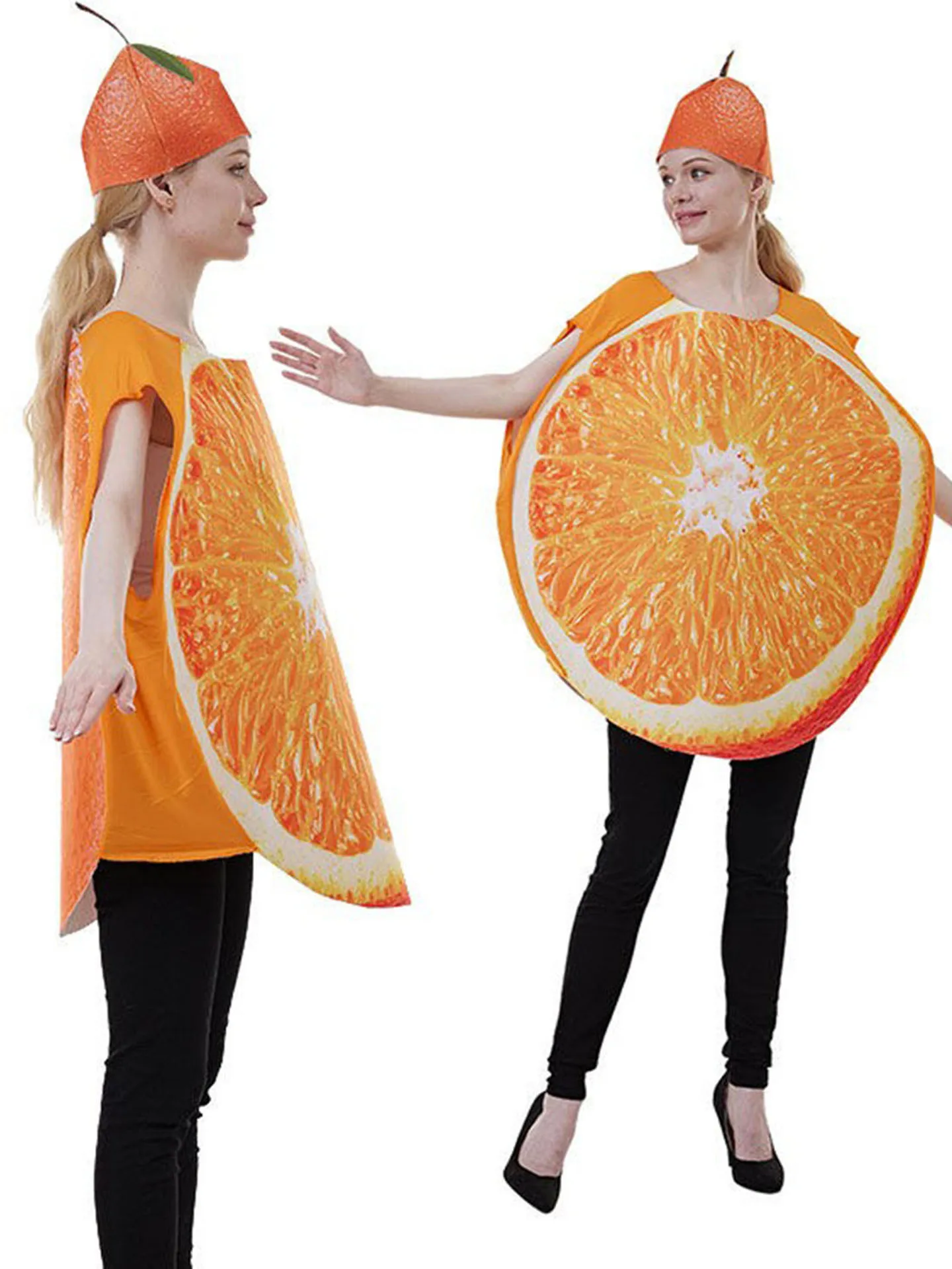 Halloween Costume Fruit Party Stage Performance Polyester Gown Watermelon Pineapple Tomato Orange Banana Costume view 5