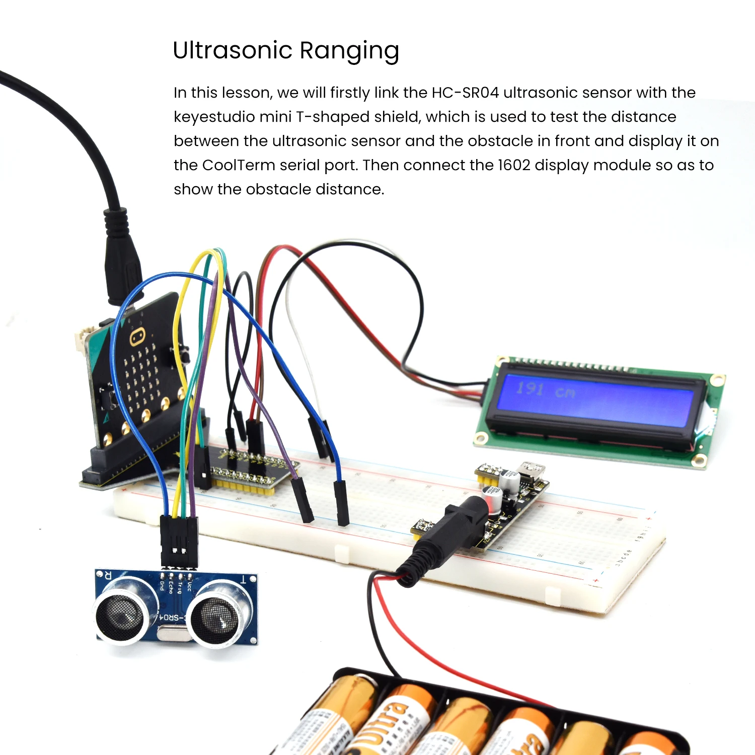 Keyestudio Microbit V2 Basic Starter Kit Diy Electronic Kit for BBC Micro:bit STEM Programming Kit Compatible With Microbit V1