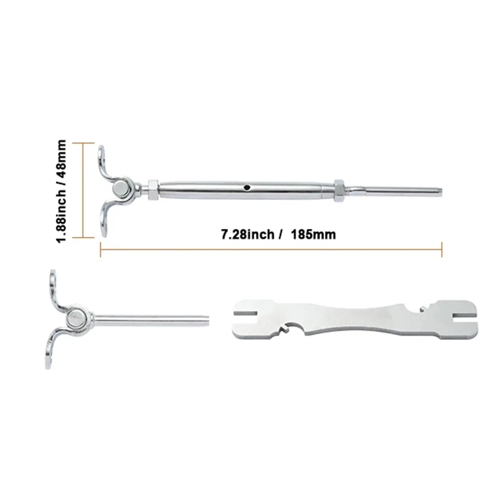 Deck Cable Railing Kit for Wood Post Stainless Steel Reliable for 1/8\