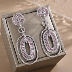 Original Luxury Trendy Earrings Fashion Oval Pendant Earrings Bohemia Women Sexy Girls Party Daily Jewelry