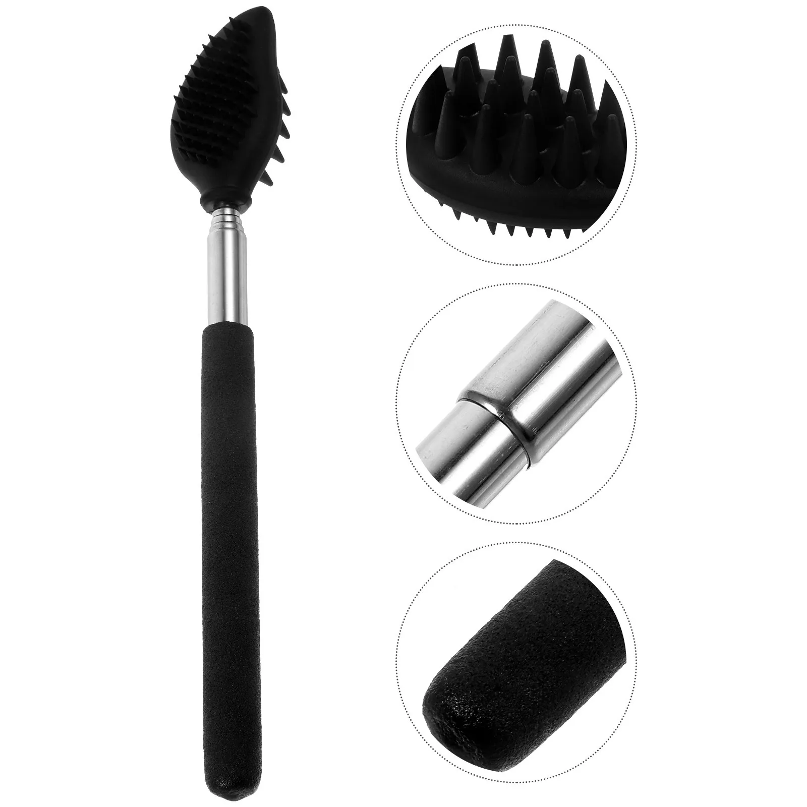 

Silicone Back Scratcher Long Handle Durable Portable Itch Relief Tool Comfortable Back Massager Practical Body Scratching Tool