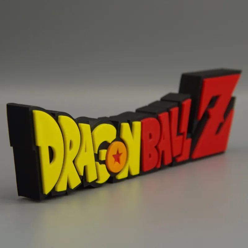 Dragon Ball Super English 3D Letter Badge Stand Logo ChiChi Krillin Anime Cosplay Character Figure Exhibition Model Toy Gifts