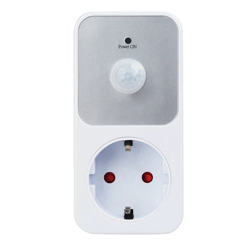 1 PCS PIR Sensor Socket Lamp Holder 120° Degree Wide Angle Automatic Induction EU Plug