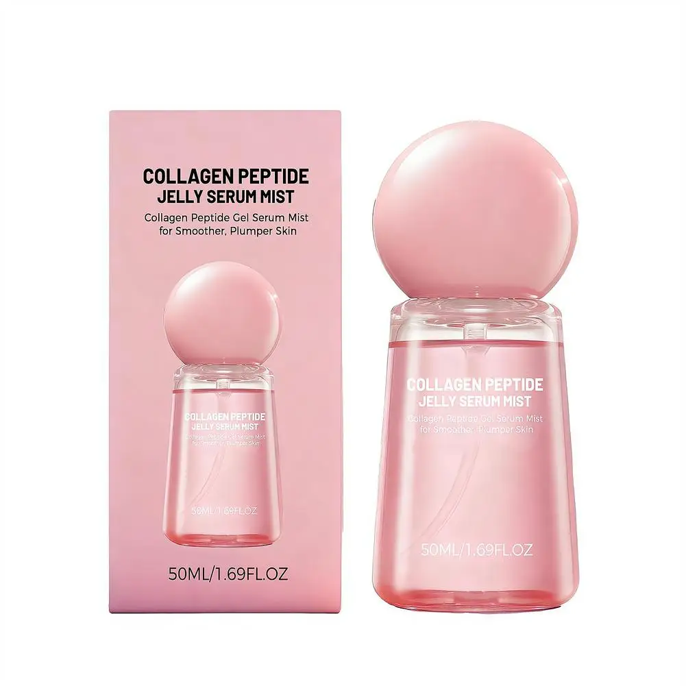 Collagen Peptide Jelly Serum Mist Plumping Smoothing Dry Skin Firming Deep Hydrating Spray Fade Pore Nourishing Face Care
