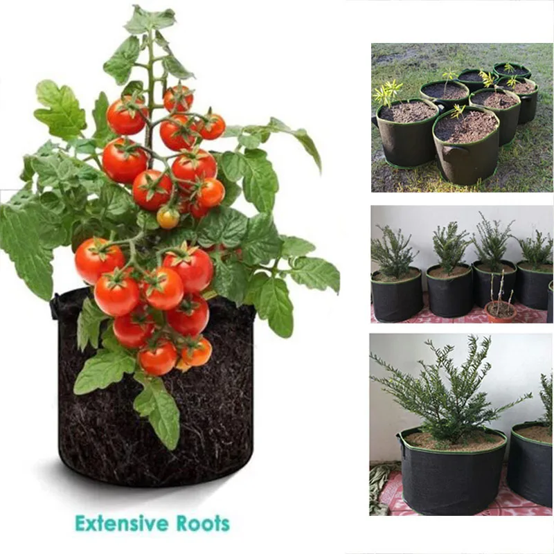 20Gal grow pots vegetable flower bags gardening tool for planting fabric garden accessory growing big culture pot Breathable Q1