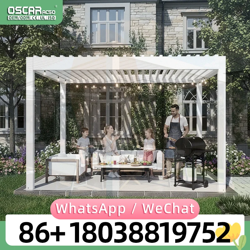 3x6 Aluminum Louvered Structure for Garden and Balcony Powder Coated and Quick Build Ideal for Backyard House Exterior Outdoor A