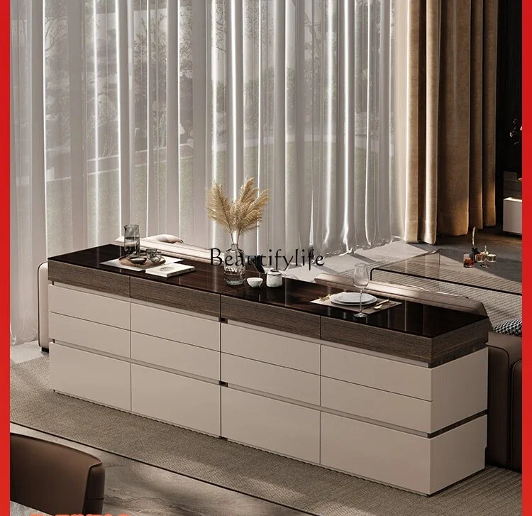 

FG10*Italian living room backrest dining side cabinet integrated storage minimalist storage partition cabinet