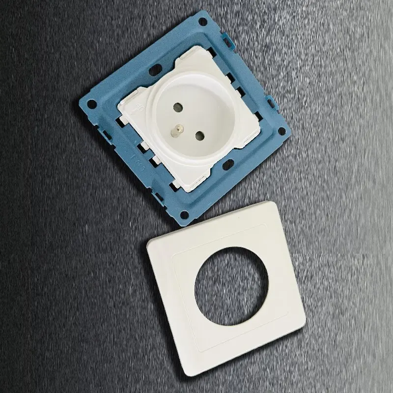 Foreign trade 86 European standard wall power socket panel European standard Germany 16A German standard round hole panel socket