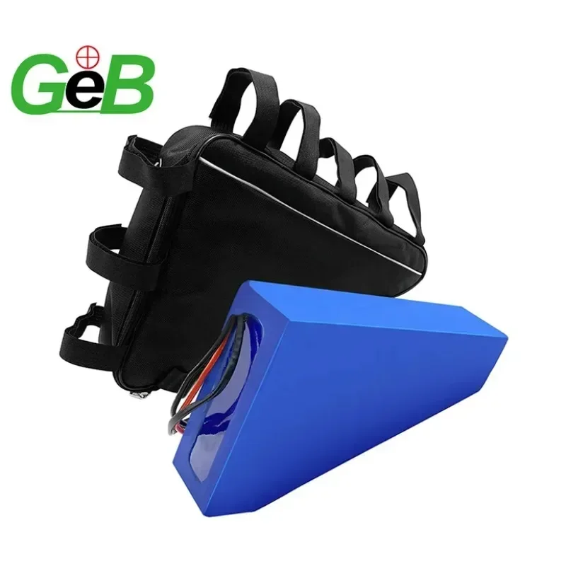 حقيبة مثلثة مقاومة للماء لبطارية ليثيوم أيون 48 فولت 12 أمبير في الساعة 52 فولت نوع البطارية الجبلية ذات نوعية جيدة