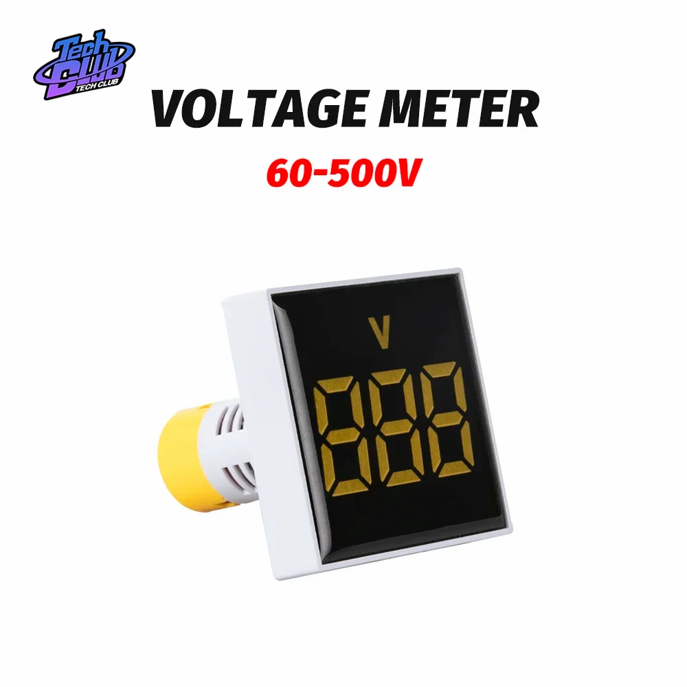 AC 60-500V LED Digital Voltmeter Signal Lights Voltage Meter Volt Tester Detector For Electrician Tool