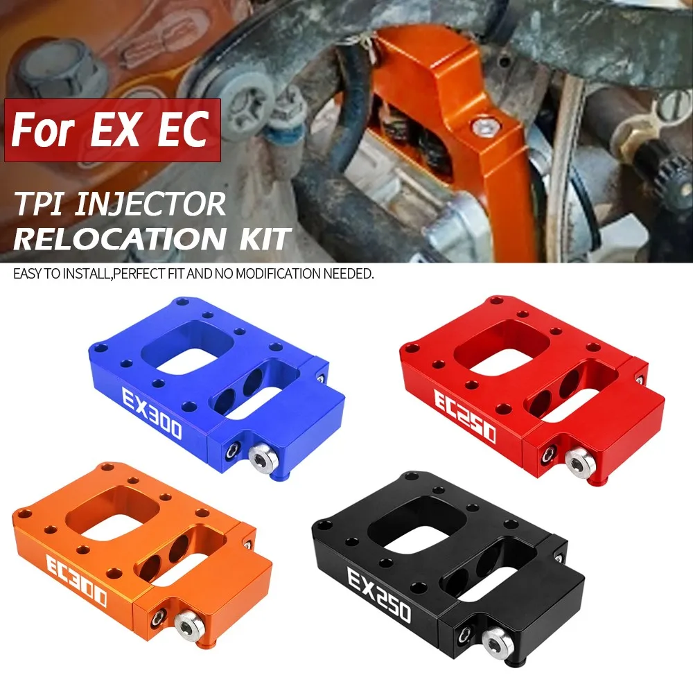 For GasGas EC 300 2023 EC 250 300 EC300 EX300 2021-2023 EX250 2022 2023 Motorcycle CNC TPI Fuel Injector Relocation Block Kits