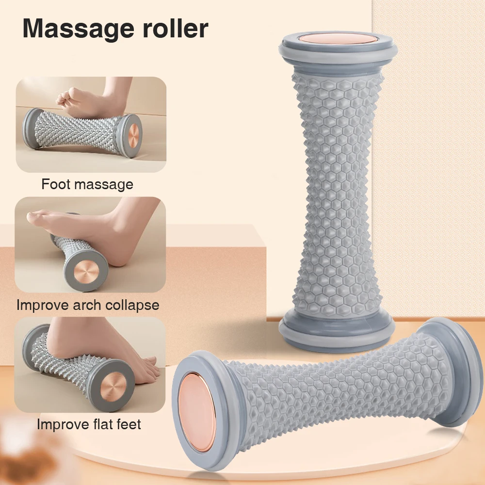 Roller Massager for Heel Forefoot Arch Compression 3D Point Lymphatic Drainage Deep Soothing Calf Massage Foot Relaxation Spa