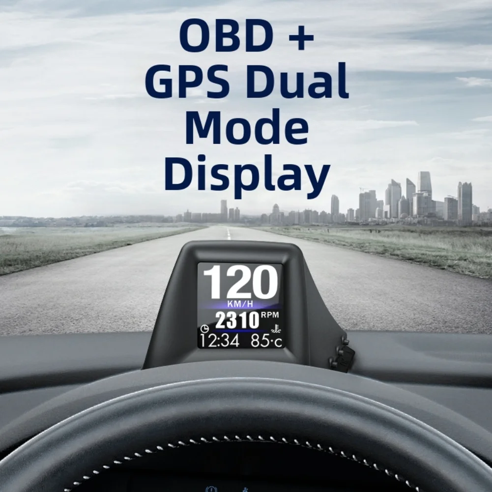 

HUD OBD2+GPS Встроенный компьютерный проекционный дисплей обеспечивает скорость вращения, напряжение и температура воды