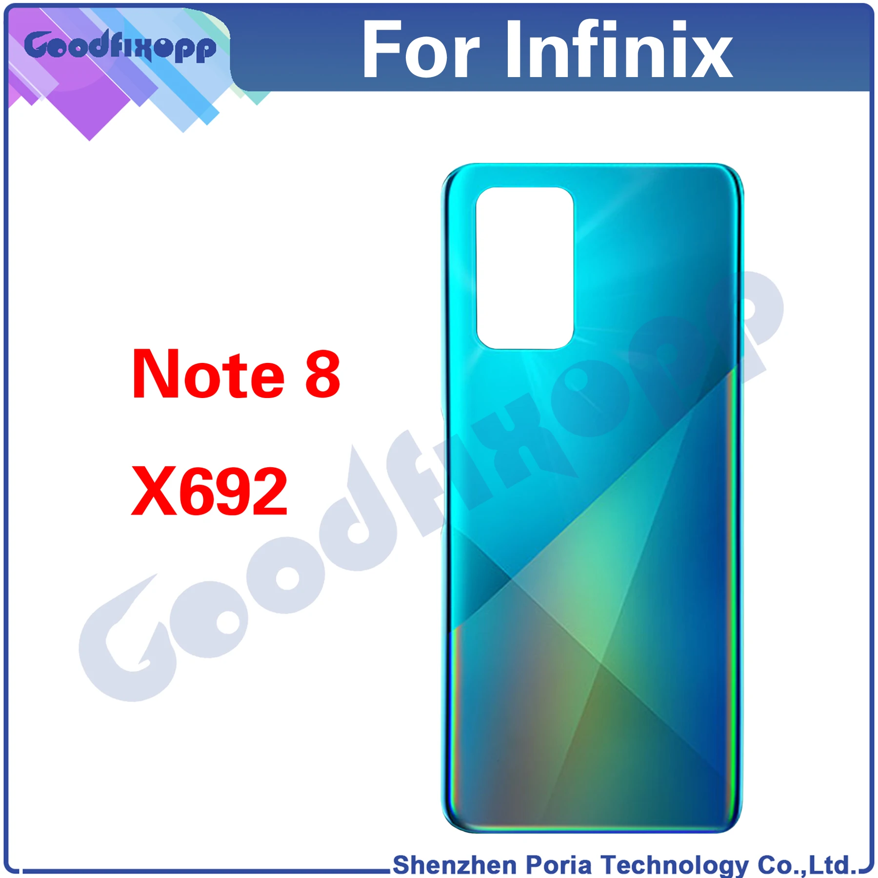 

10PCS For Infinix Note 8 X692 Note8 Rear Case Battery Back Cover Door Housing Repair Parts Replacement