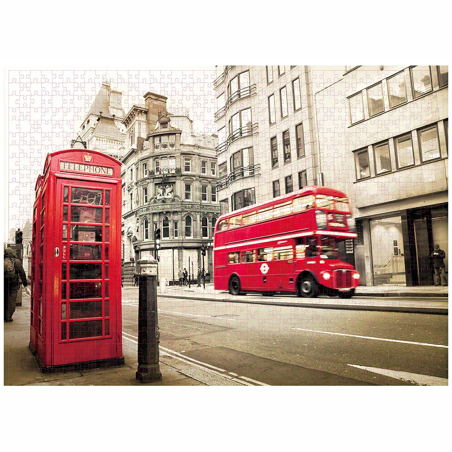 1000 sztuk London Bus Puzzle Home Decor Puzzle dla dorosłych Gry rodzinne Zabawa Puzzle podłogowe Zabawki edukacyjne dla dzieci