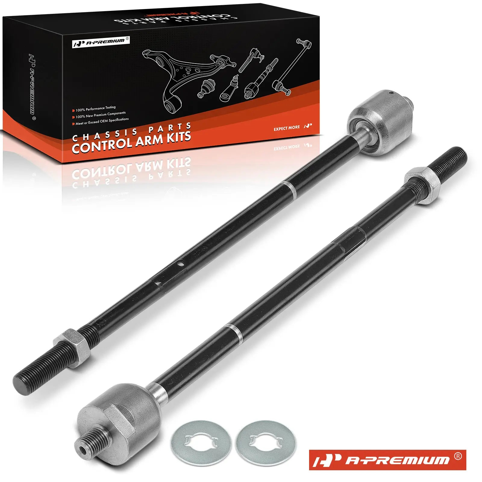 A-Premium 2x Front Inner Steering Tie Rod End for Toyota Matrix 2003-2008 Pontiac Vibe 2003-2008