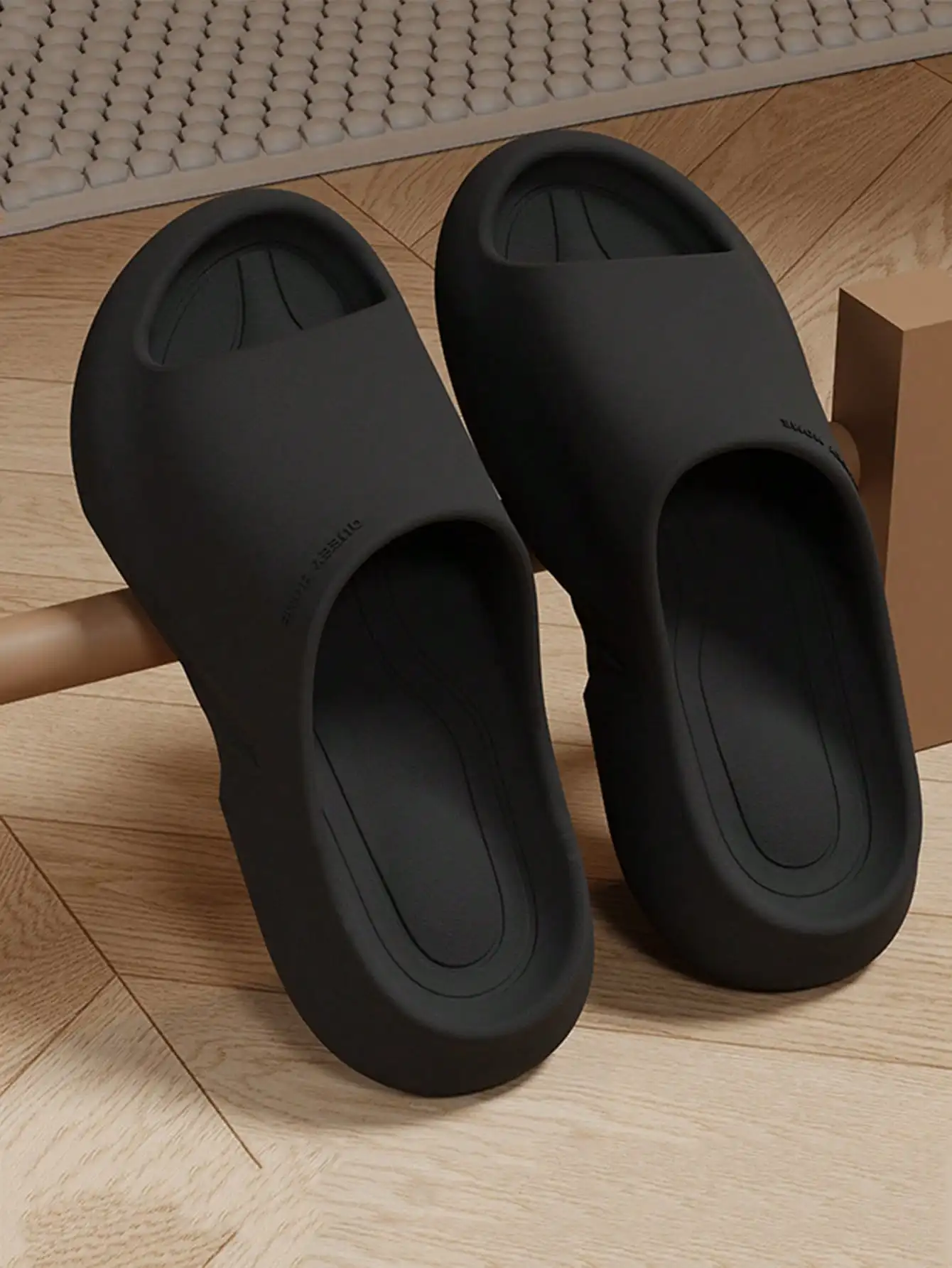 

Мужские домашние тапочки, пляжная обувь, летние повседневные и удобные нескользящие тапочки, мужские сандалии на толстой подошве для внешней одежды,