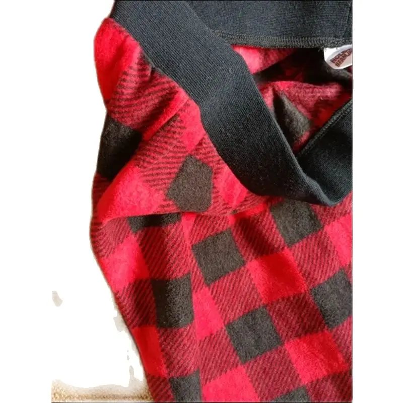 Men's Pajamas Trousers Plaid Polar Fleece Loose High Waist Pants Closing Mens Lounge Sleep Bottoms