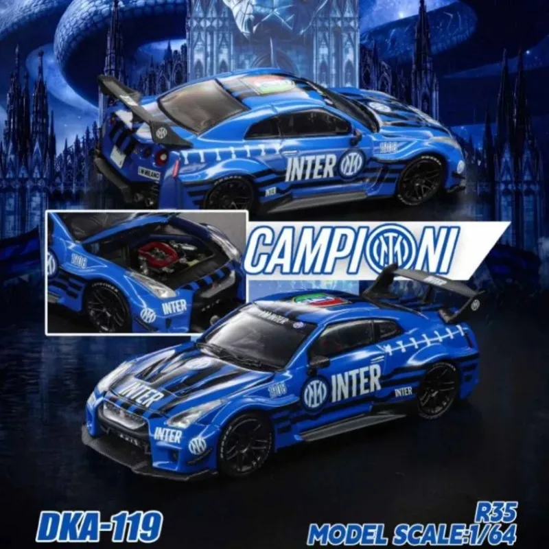 Demon King Auto 1:64 Nissan R35 wins 21 times commemorative car can be driven Alloy Die Casting Car Model Collection Model