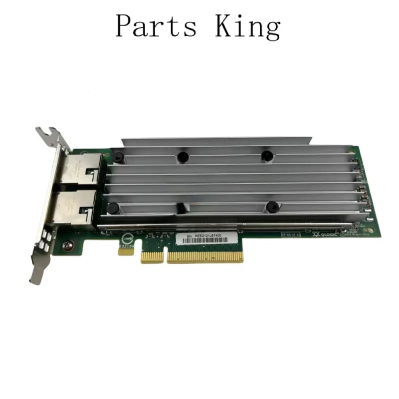 For Dell Qlogic QL41162H 10G Double Electrical Port 10 Gigabit PCIe Network Card 02J3X7 2J3X7