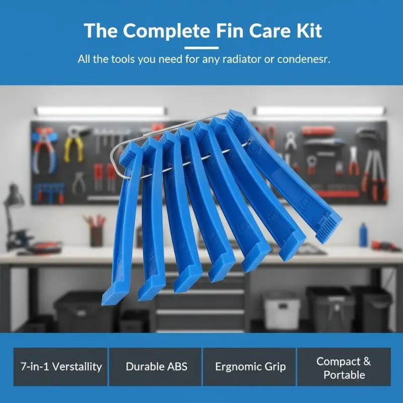 ^Air Conditioning Fin Cleaning Tool, Condenser Fin Comb, Bent Air Conditioning Fin Straightening, For Automotive Cooling Systems