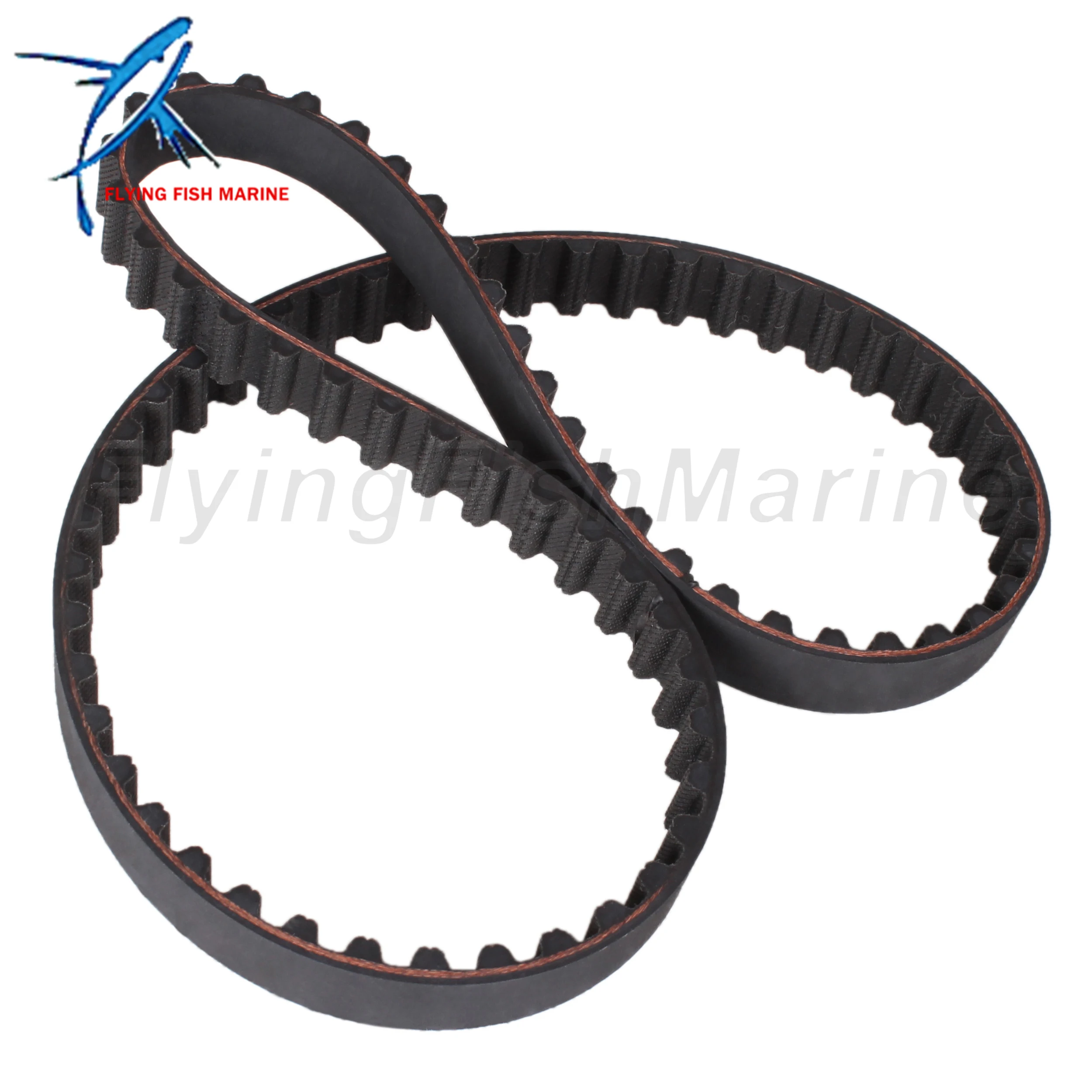 Outboard Motor 65W-46241-00 18-15135 Timing Belt for Yamaha 4-Stroke F25 F30 F40 / 57-8M0151040 831294 8M0065179 for Mercury