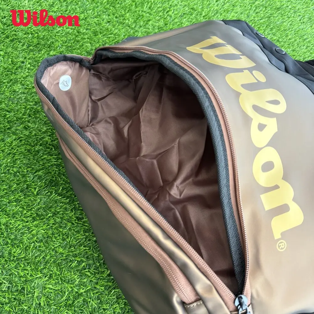 Wilson High-level Super Tour Pro Staff V14 Tennis Racquet Bag 2 Pcs Racket Backpack Tennis Bag with Thermo-regulated Compartment