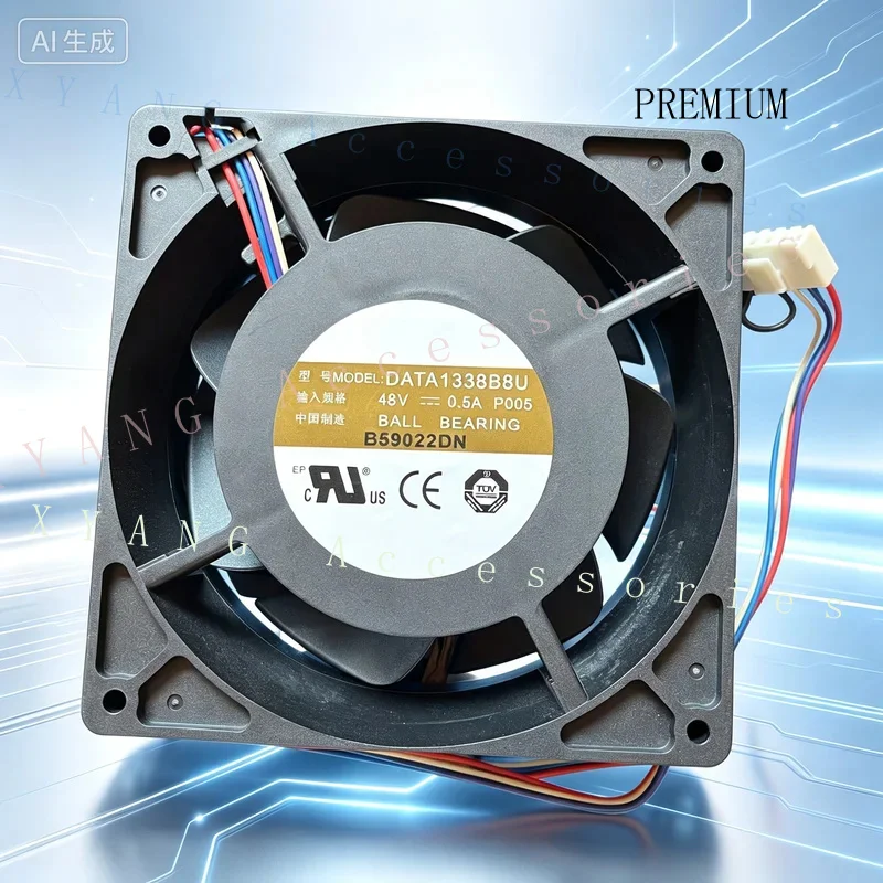 N+ Server Cooling Fan DATA1338B8U‑P005 12738 12.7CM 48V 0.5A for Chassis