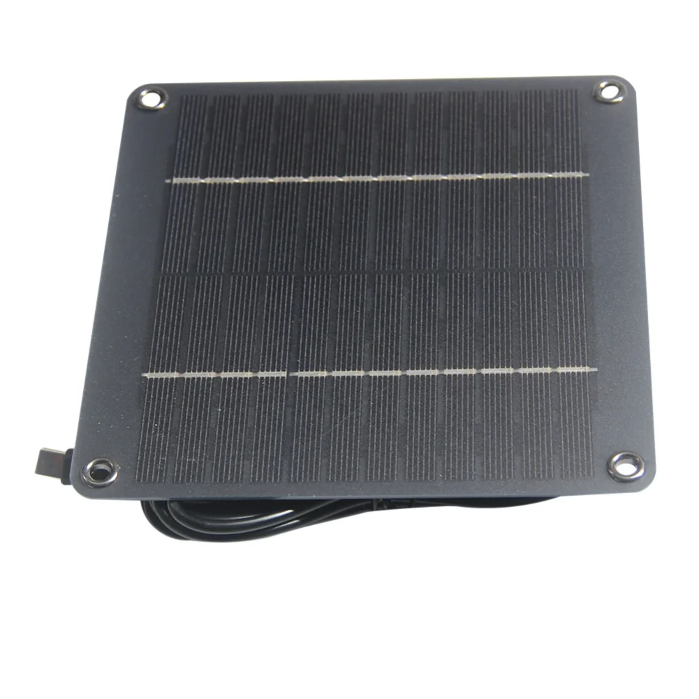 4W 12V Monocrystalline Solar Panel With Type-C Interface For Garden Lights Security Systems Outdoor Charging