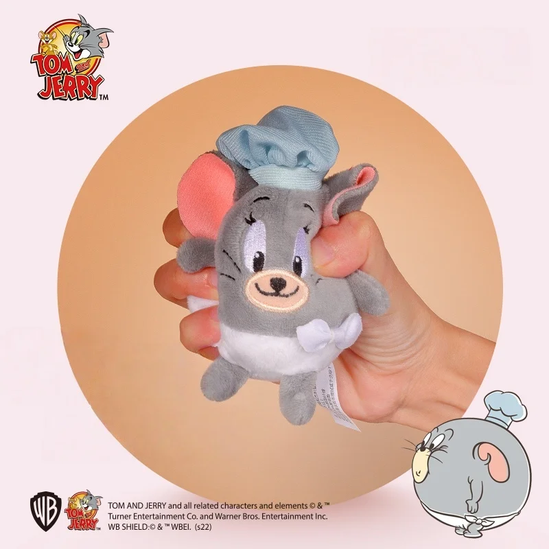 حقيقية توم وجيري ألعاب من نسيج مخملي المفاتيح القط ماوس رقيق الفتيات على ظهره حقيبة الحلي المفاتيح سحر هدايا عيد ميلاد الفتيات