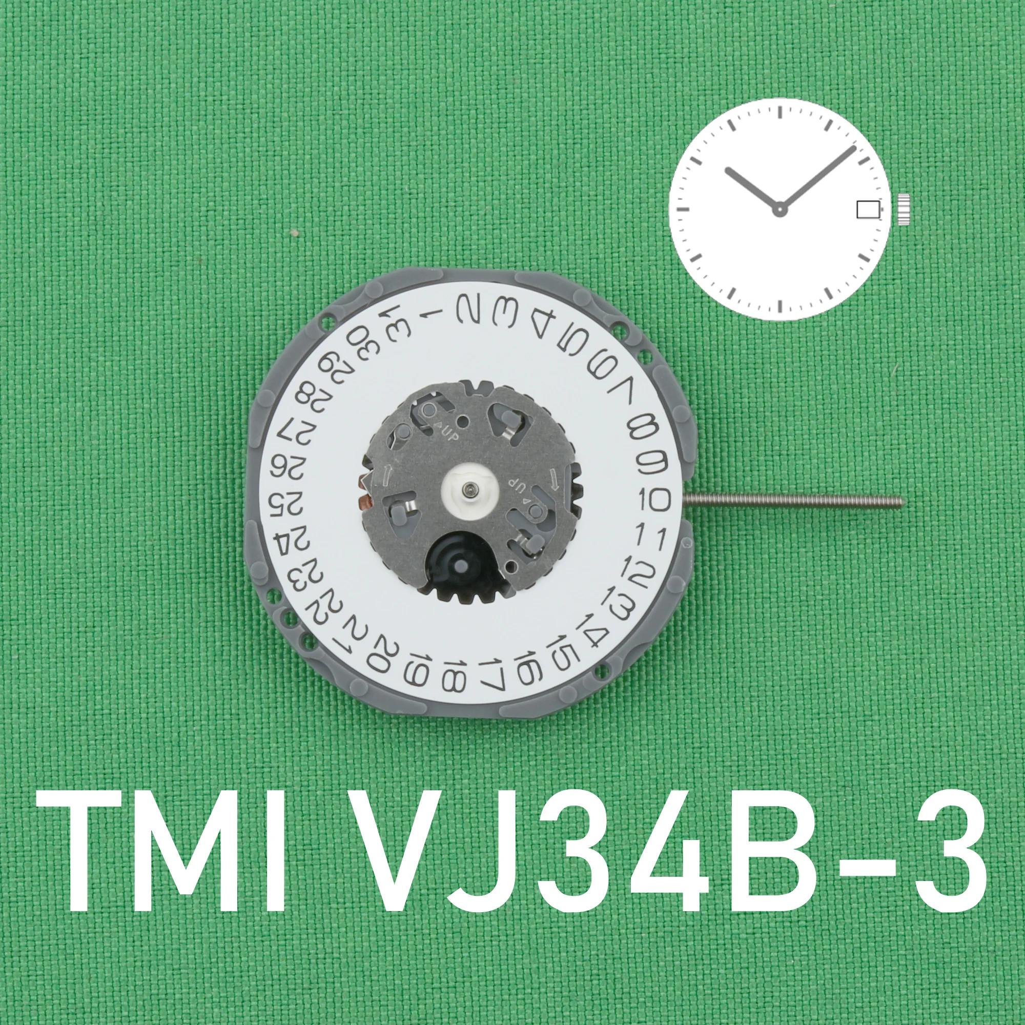 TMI VJ34B movement New Japan Seiko VJ34 Quartz Movement Original SII/TMI VJ34 Watch Movement VJ34 MOVEMENT Date At 3