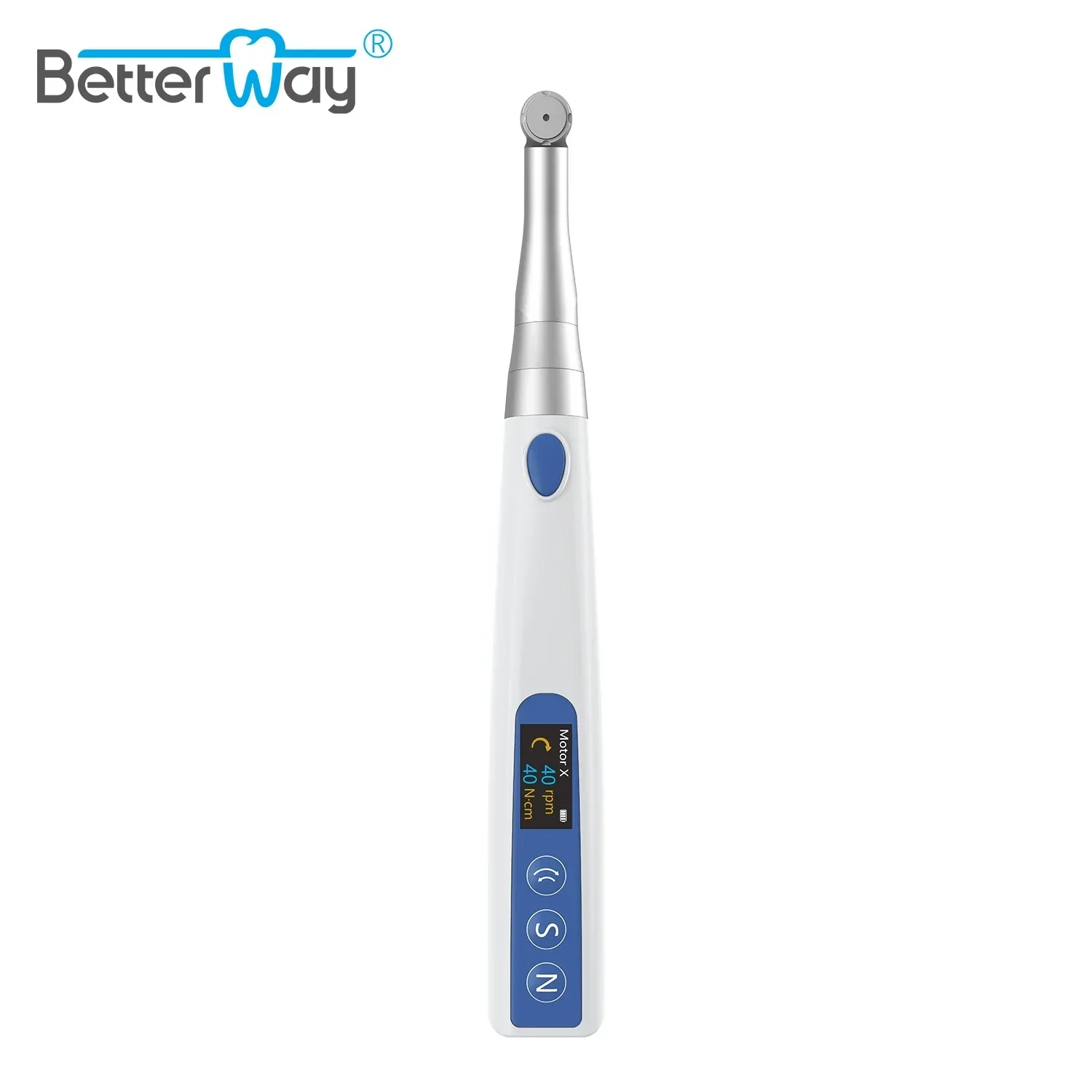 Mini Torque Wrench with 360° Rotation Endodontic Implant Abutment Attachment and Removal Cordless Option from BetterWay Motor X