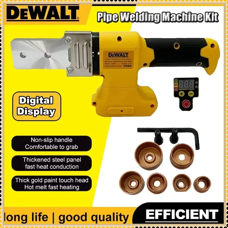 

Dewalt Electric Pipe Welding Machine Cordless Fuser PPR PE Soldering Iron Plastic Tube PP Heating Hot Melt Tool