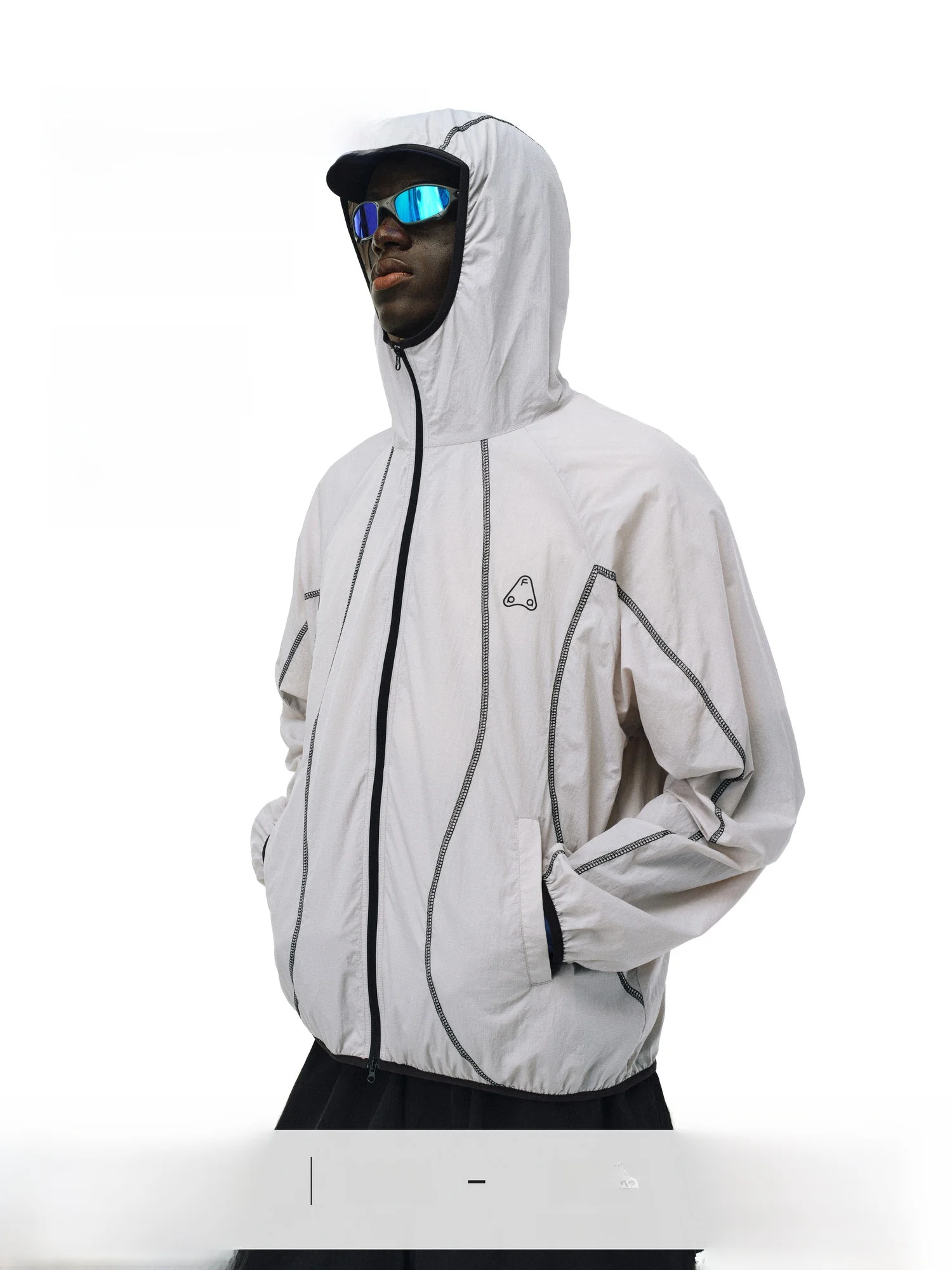 

FPA Sport Hассu Line Structure Original Yarn Sun Protection Clothing Loose ey Summer Outdoor Nylon Jaet for Men And Women